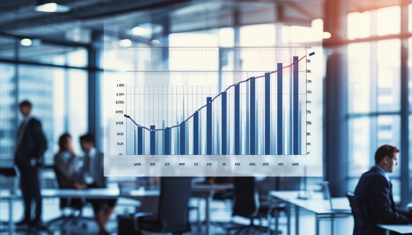 A graph showing a decline in white-collar job oppo